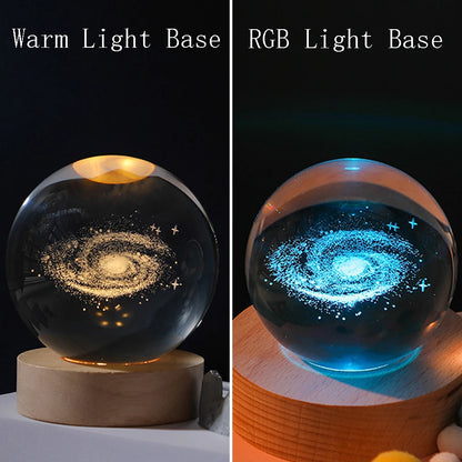 Night light crystal ball