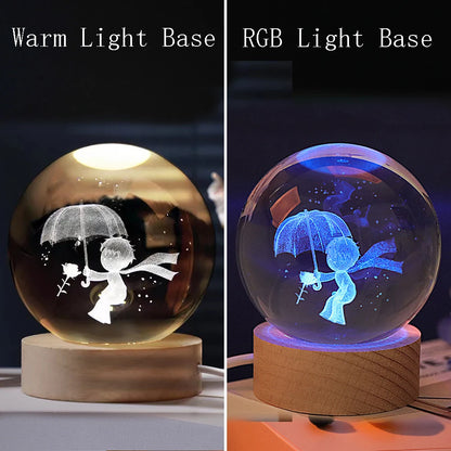 Night light crystal ball