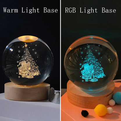 Night light crystal ball