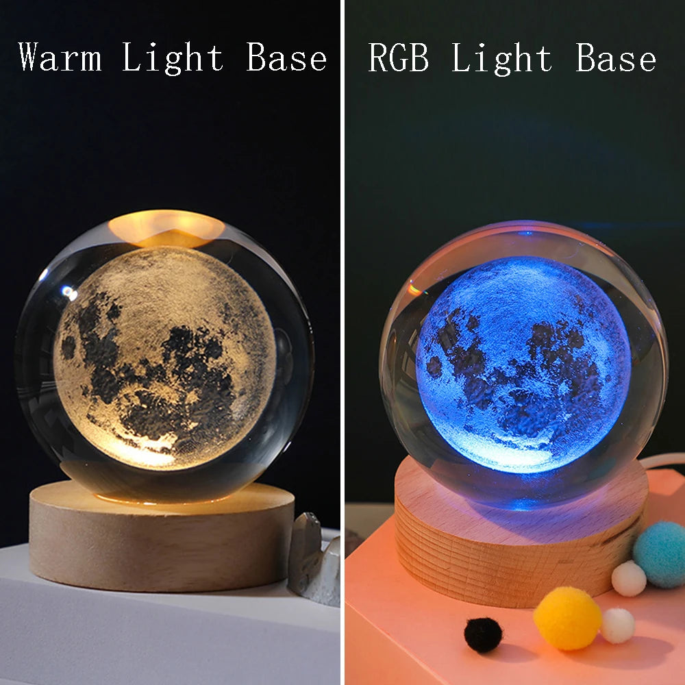 Night light crystal ball