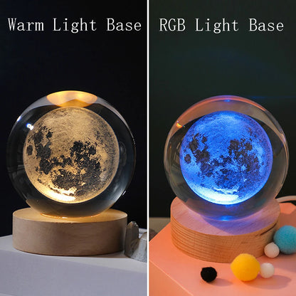 Night light crystal ball