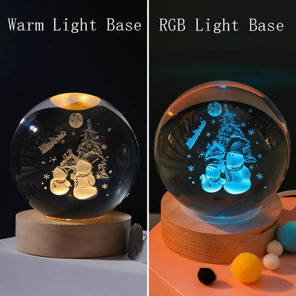 Night light crystal ball